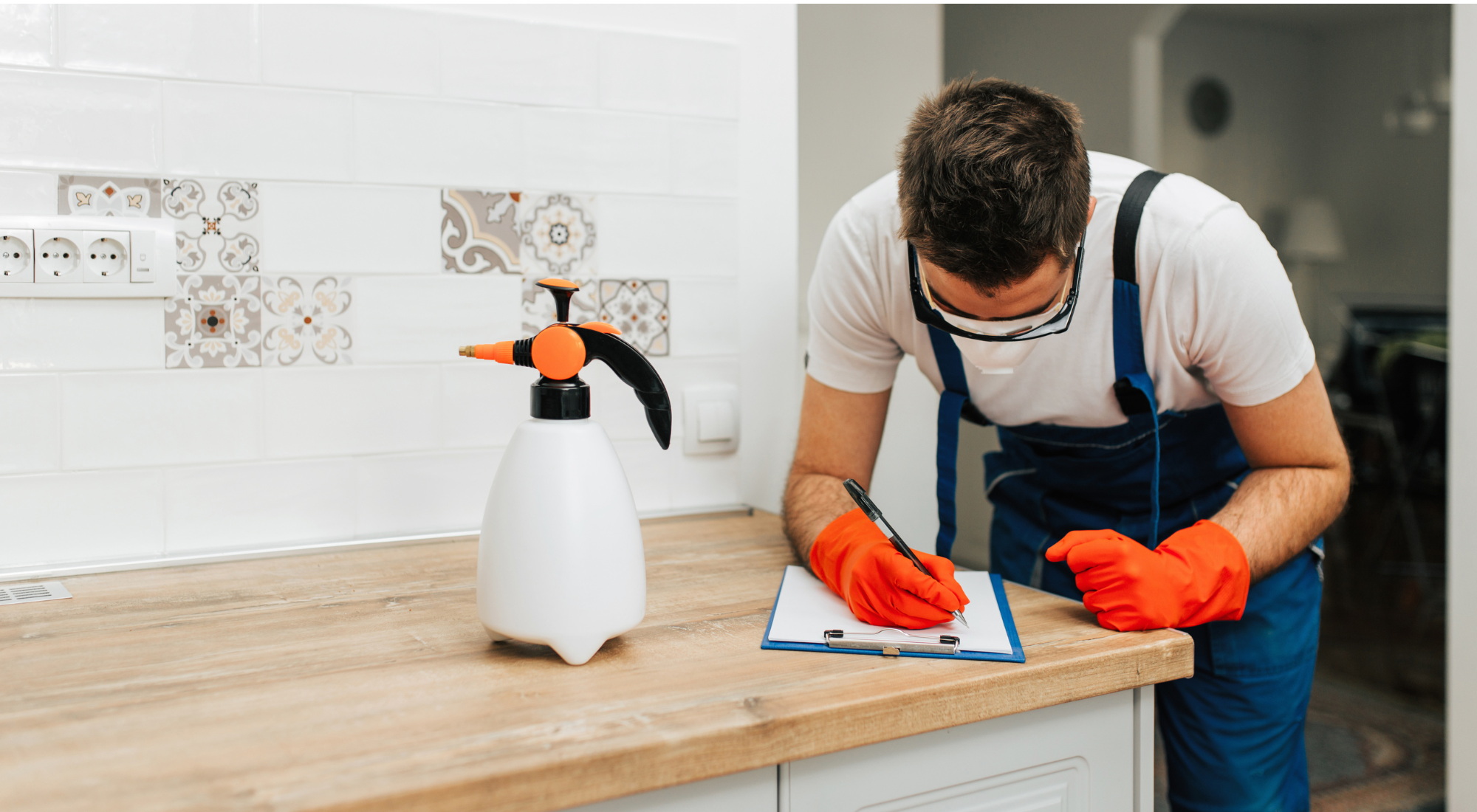 Pest Technician planning for an effective mosquito extermination